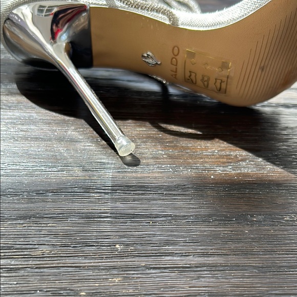 ALDO Silver Strappy Heels - Picture 15 of 15